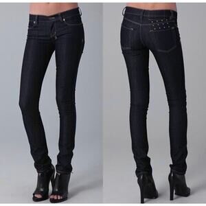 NWT $180 Ksubi 26 Super Skinny Zip Ankle Jeans in Tight Arse Indigo Indie Sleaze